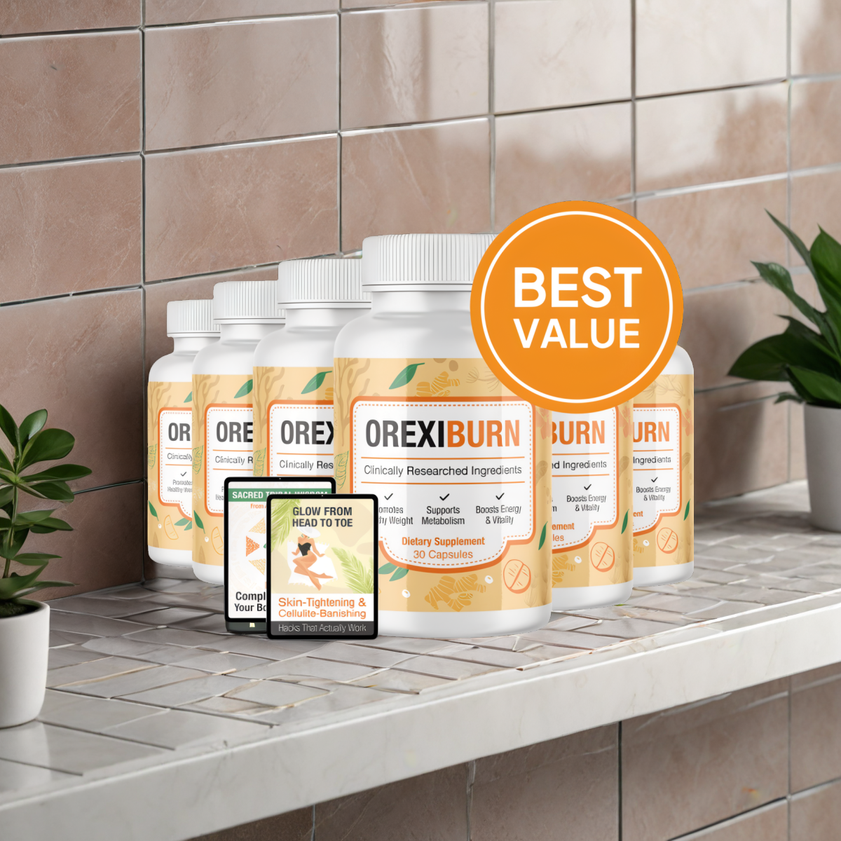 OrexiBurn - 6 Bottles + 2  Ebooks